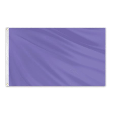 Global Flags Unlimited Solid Color Outdoor Nylon Flag 3' x 5' - Lilac 204643